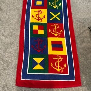 Vintage‎ Jcpenney nautical-themed beach towel